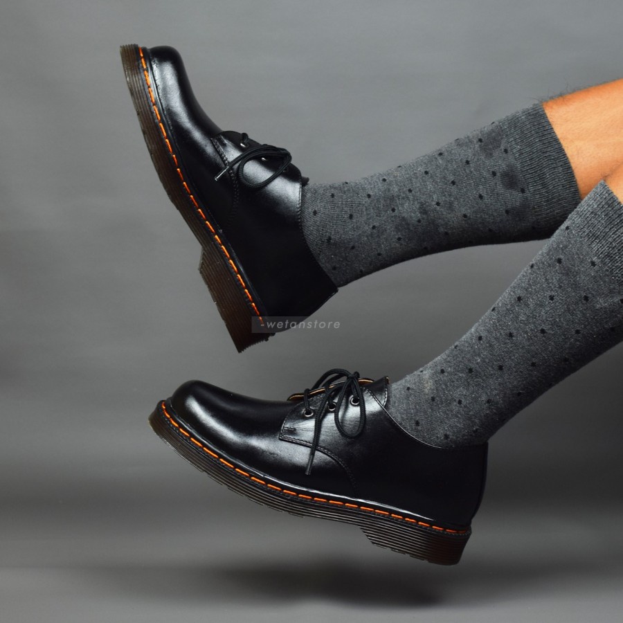SEPATU BOOT LOW KULIT DOCMART PRIA KASUAL KERJA ORIGINAL