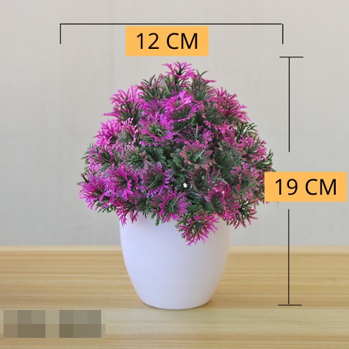 Swopply PT31 Pot Tanaman Hias Bunga Hias Plastik Ornamen Pot Bongsai Artificial Flower Decoration