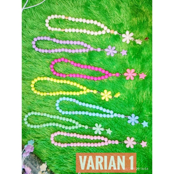 tasbih pastel 33 butir / tasbih anak anak /tasbih dewasa/souvenir ultah /souvenir ulang tahun