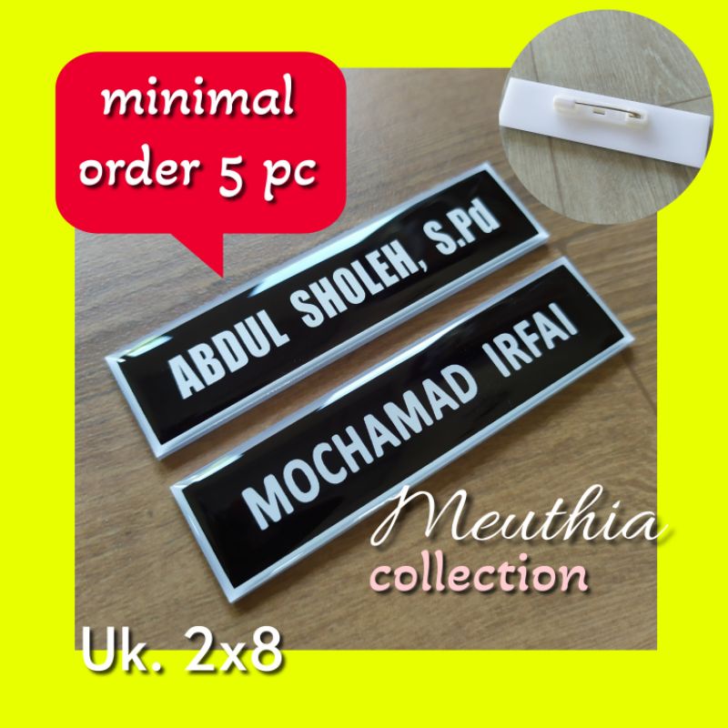 

Papan Nama, Nametag, Nama Dada standart PDH PNS 8x2