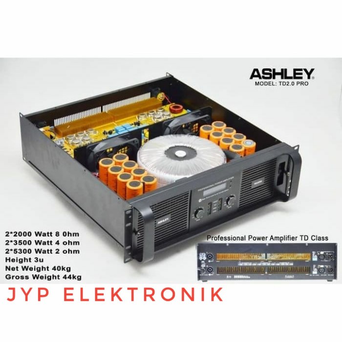 Power Amplifier ASHLEY TD 2.0 PRO / TD2.0PRO / TD2.0 PRO ORIGINAL
