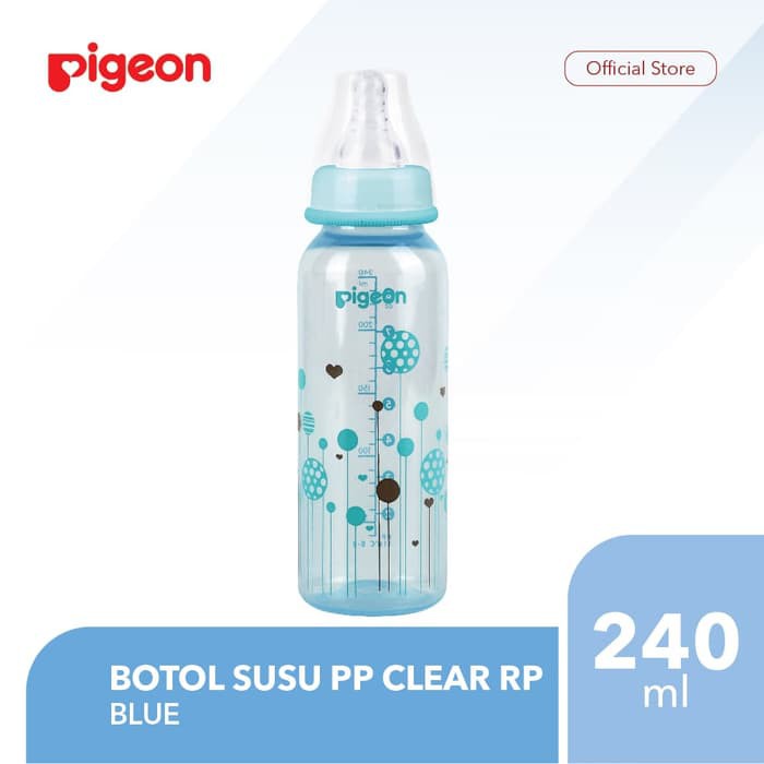 BOTOL SUSU PP CLEAR RP 240ML PIGEON