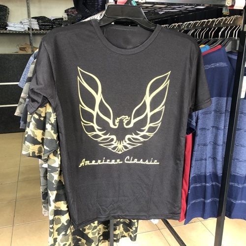 Kaos Pontiac Firebird Trans Am American Classic Eagle Log Tshirt Bahan Katun Casual T-SHIRT Real Pic