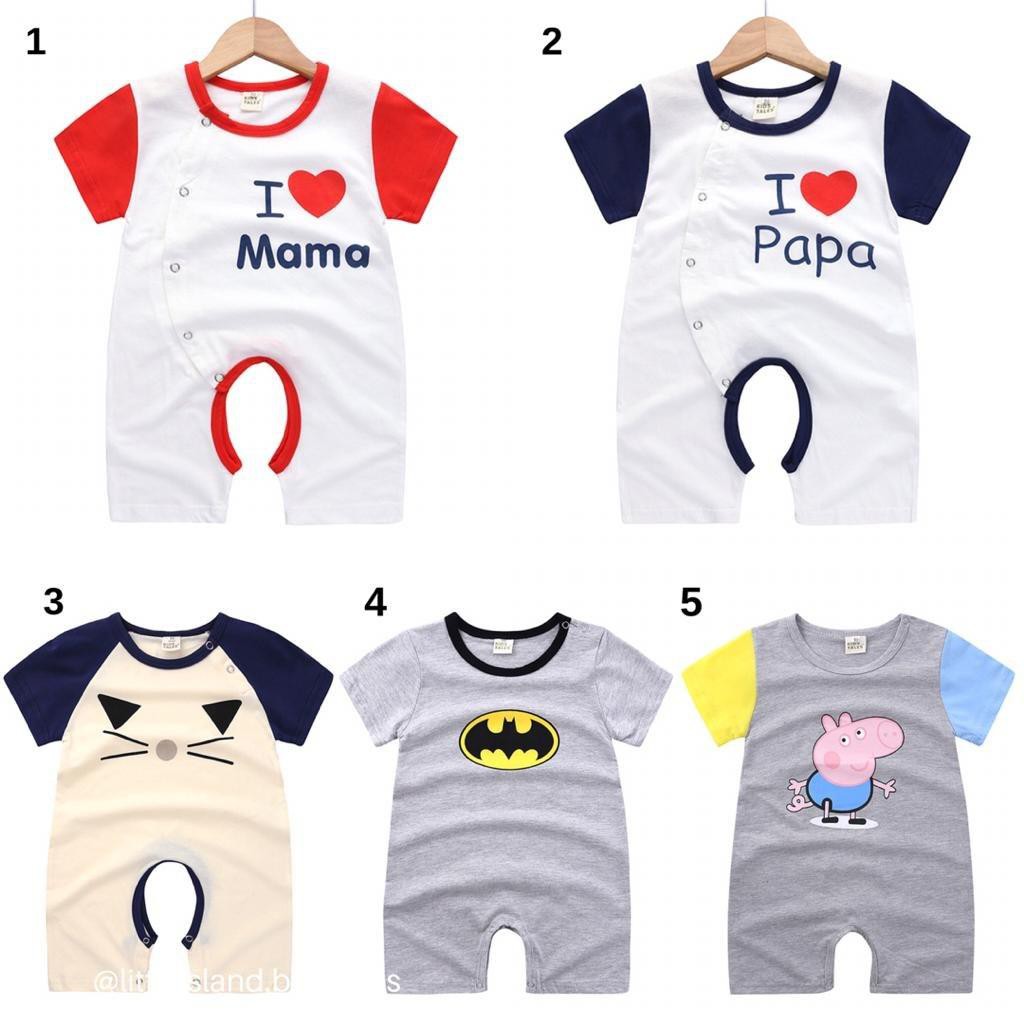 LID9104 - Jumper / Romper / Jumpsuit Anak Bayi / Balita Karakter Lucu bahan katun