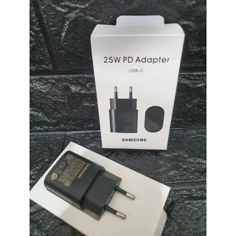 Batok Charger / Kepala Charger Samsung Note 10 USB-C to Type C 25W SUPER Fast Charging Original 100%