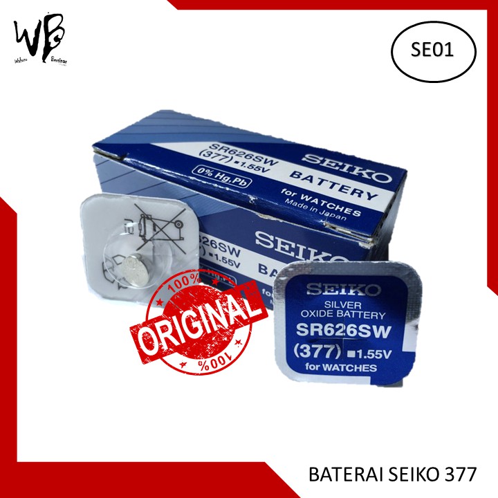 Battery batrei batre seiko sr626 sw seiko 377 seiko 626 japan