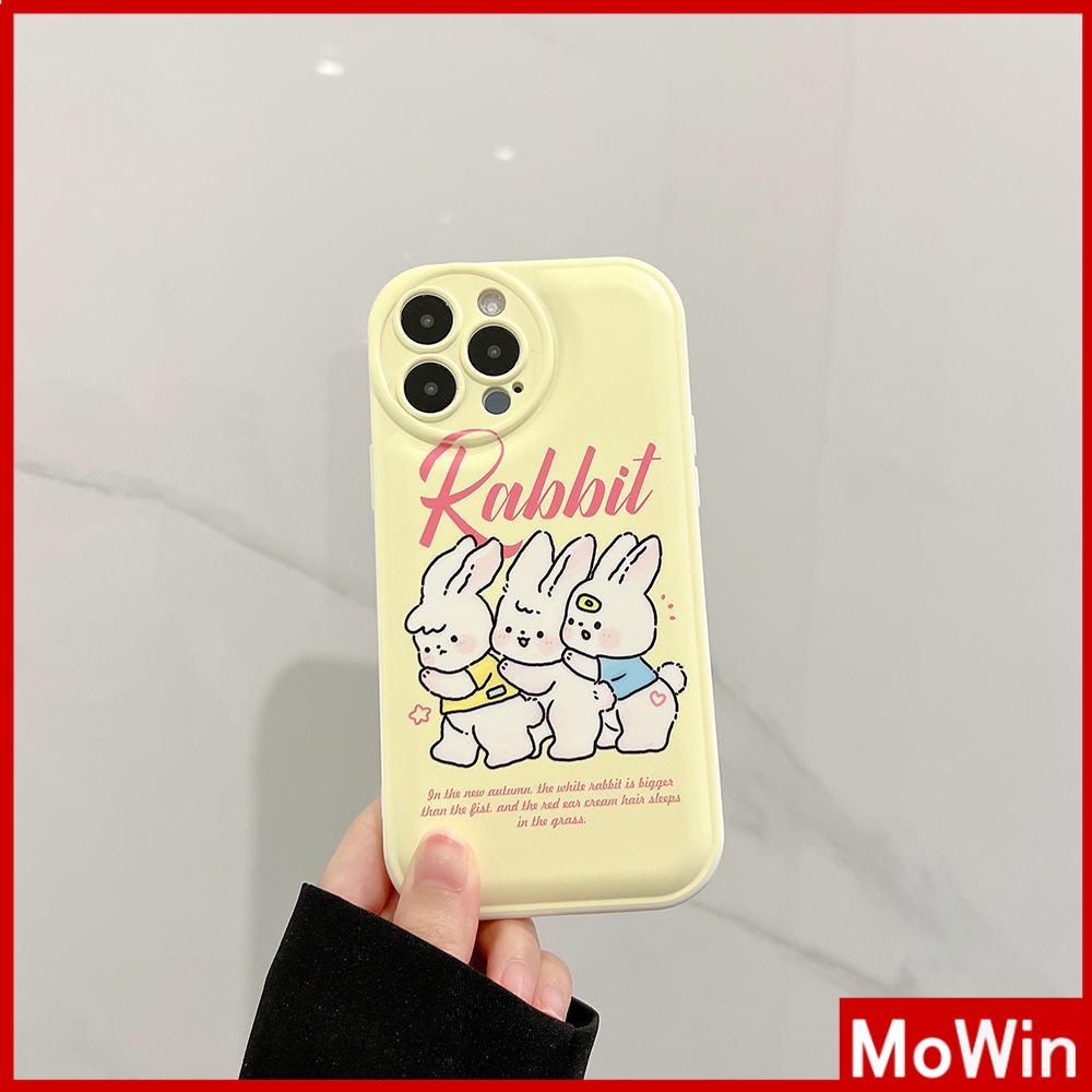 iPhone Case TPU Silicone Soft Case Airbag Shockproof Protection Camera Cute Cartoon Rabbit Compatible For iPhone 11 Pro Max 13 Pro Max 12 Pro Max 7Plus xr XS Max