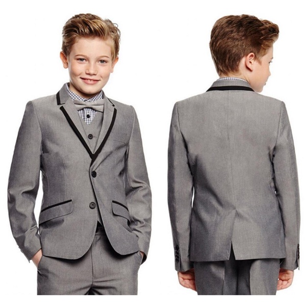 2- 10 tahun PREMIUM Setelan jas anak tuxedo 4 in 1 ABU_Lynn Design