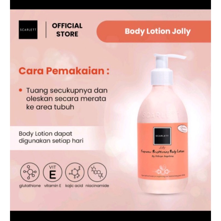 scarlet lotion varian Jolly, scarlet Jolly lotion