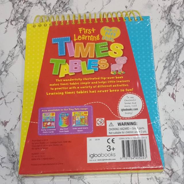 First Learning Times Tables menghitung matetatika anak buku education activity book kids child