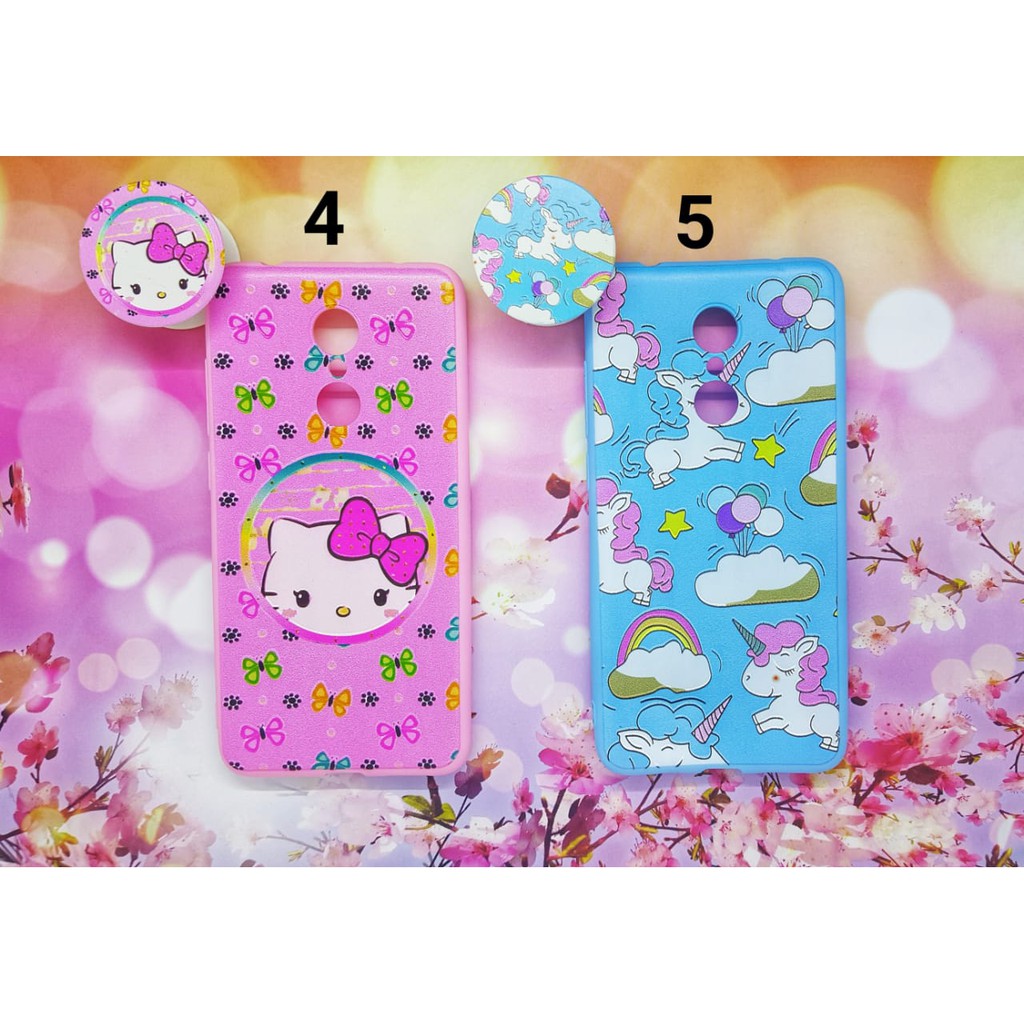 Softcase Disney Popsocket Popsoket  Samsung J2pro oppo A83 F5 F7 vivo V9