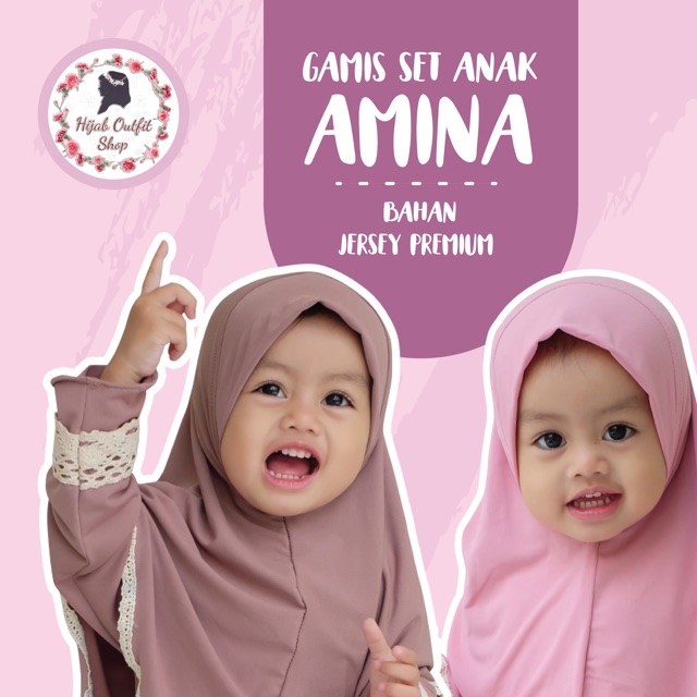 AMINA GAMIS SET ANAK