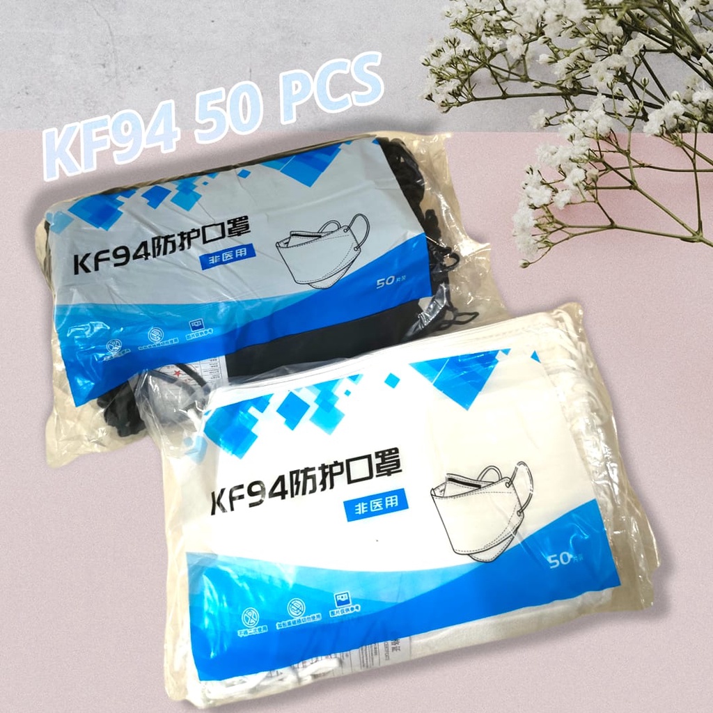 MASKER KF94 WARNA ISI 50 PER PACK WARNA PREMIUM