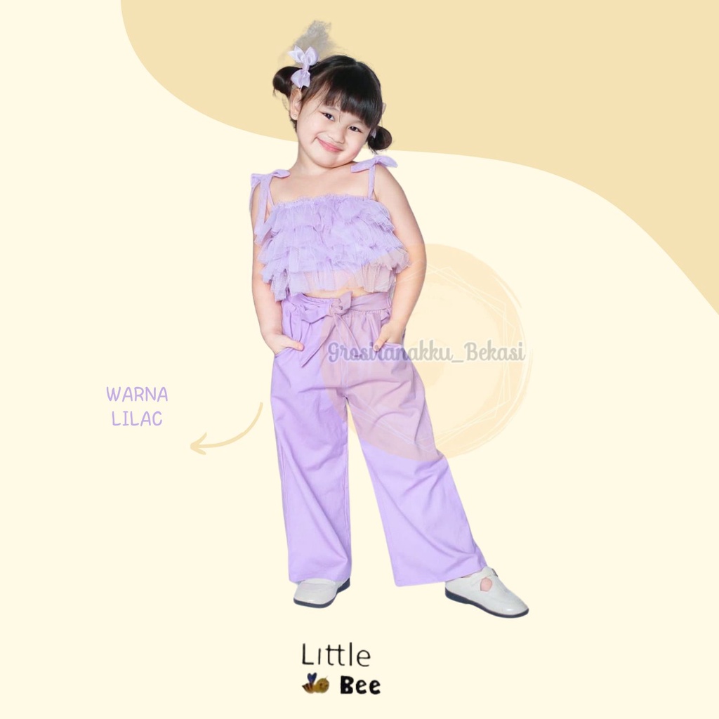 Kulot Anak Polos Sabrina Littlebee Junior Mix Warna Size 2-6Th