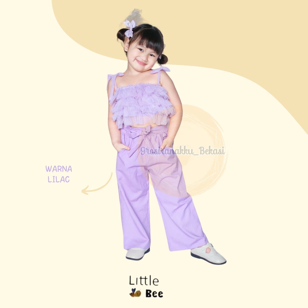 Kulot Anak Polos Sabrina Littlebee Junior Mix Warna Size 2-6Tahun