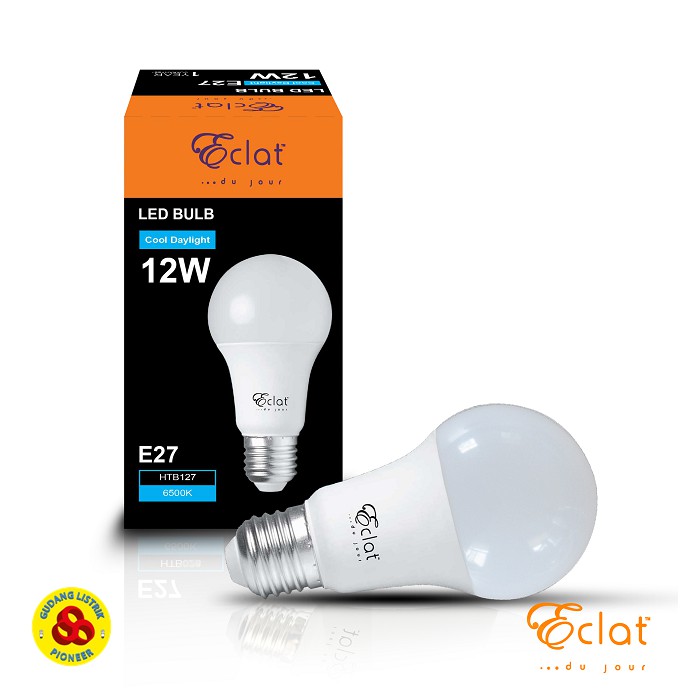 Eclat LED Bulb 12W Putih E27 Bohlam Lampu LED Bulb 12 Watt CDL 220V