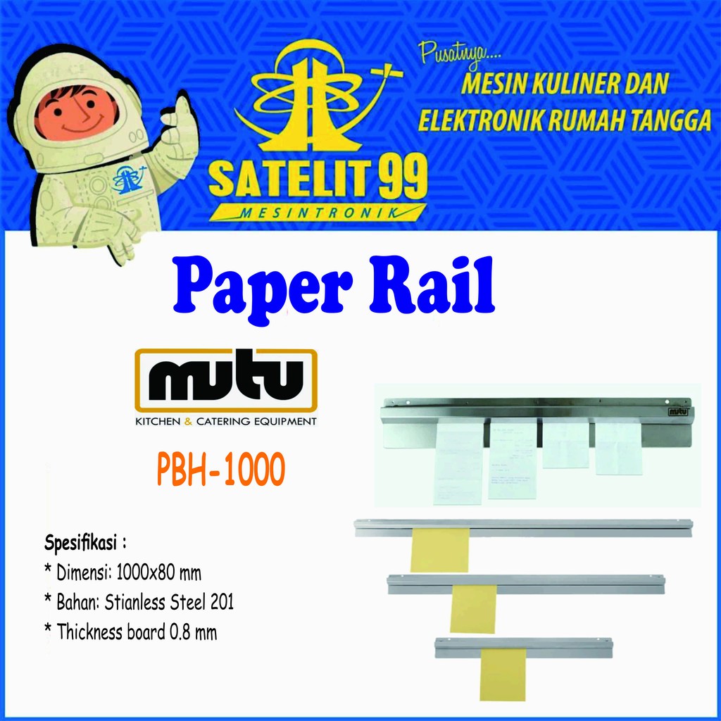 

Paper Rail / Penjepit Kertas MUTU PBH-1000
