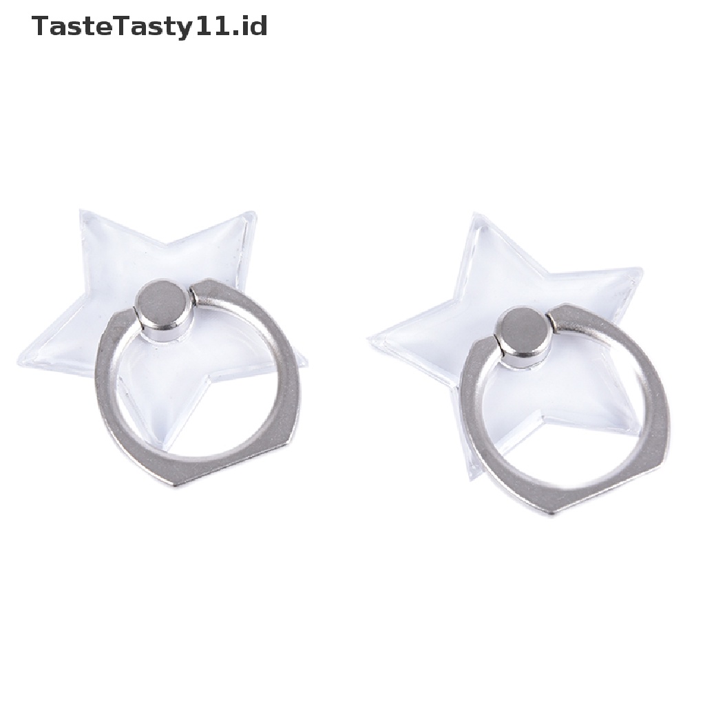 (TasteTasty) Ring Stand Holder Hp Universal Transparan Bisa Berputar 360 °