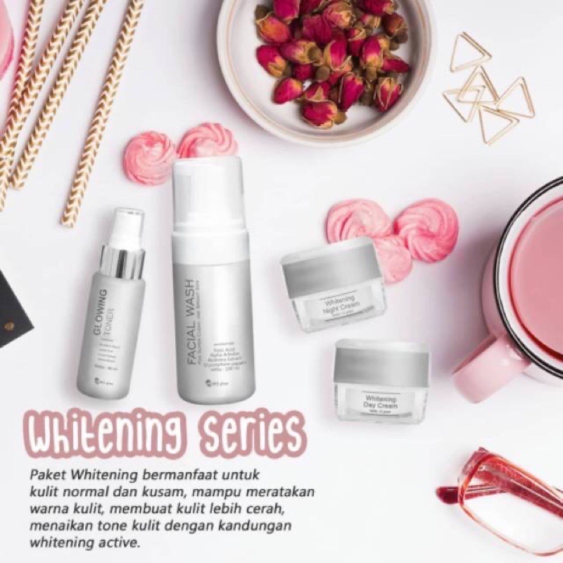 (BISA COD)Free gift + totebag by MS GLOW WHITENING SERIES