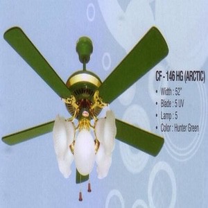 Uchida Ceiling Fan 5 Lampu CF-146 Green (52 Inch)