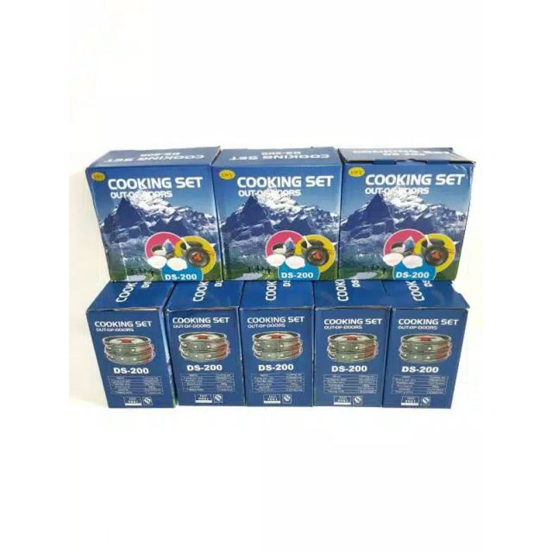 Cookingset Nesting Alat Masak Camping DS200
