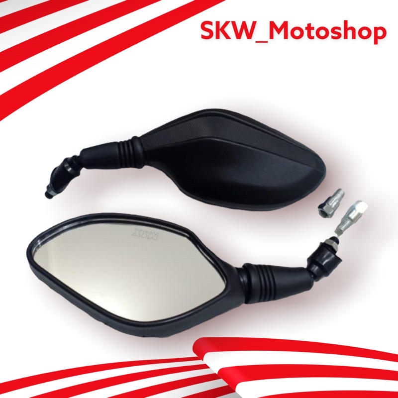 Spion clik polos hitam spion click thailand universal honda yamaha aerox nmax pcx beat mio vario nouvo xeon jupz supra vega rxking scoopy dll