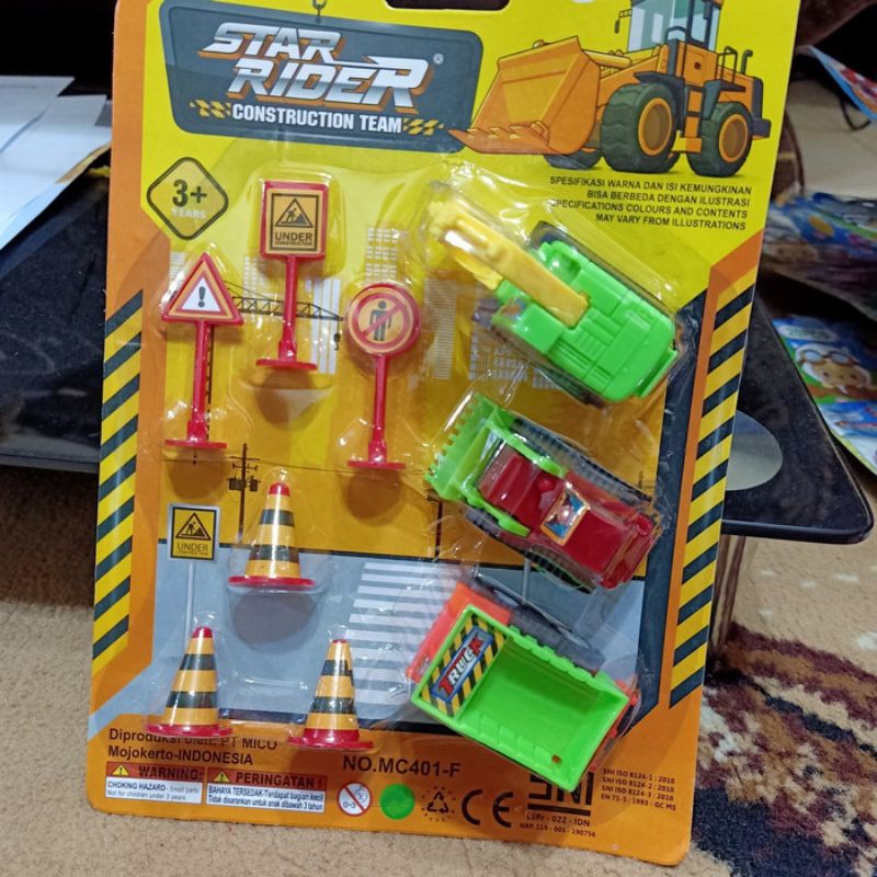 mainan anak mobil kontruksi / mainan mobil bego / mobil truk bego