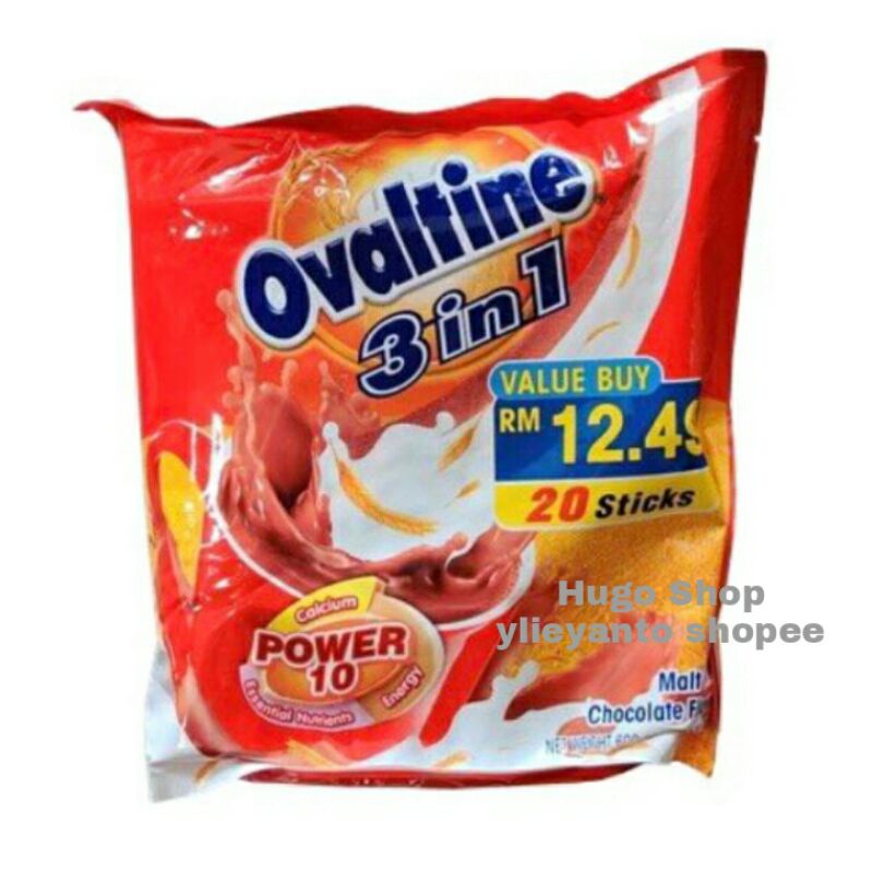 

Ovaltine 3in1 Ori Malaysia isi 22stik / ovaltine 3 in 1 sachet stik minuman coklat susu