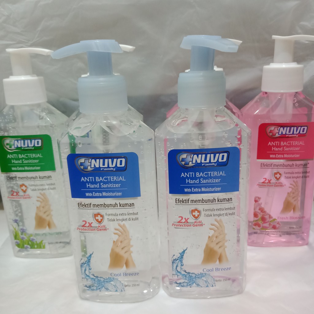 NUVO ANTI BACTERIAL HAND SANITIZER 250ML / NUVO HAND GEL / NUVO FAMILY SANITIZER