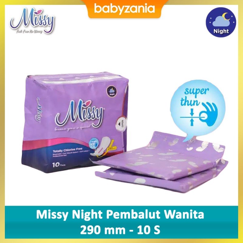 Missy Starter Pack Pembalut + Pantyliner Wanita - isi 3 Pcs