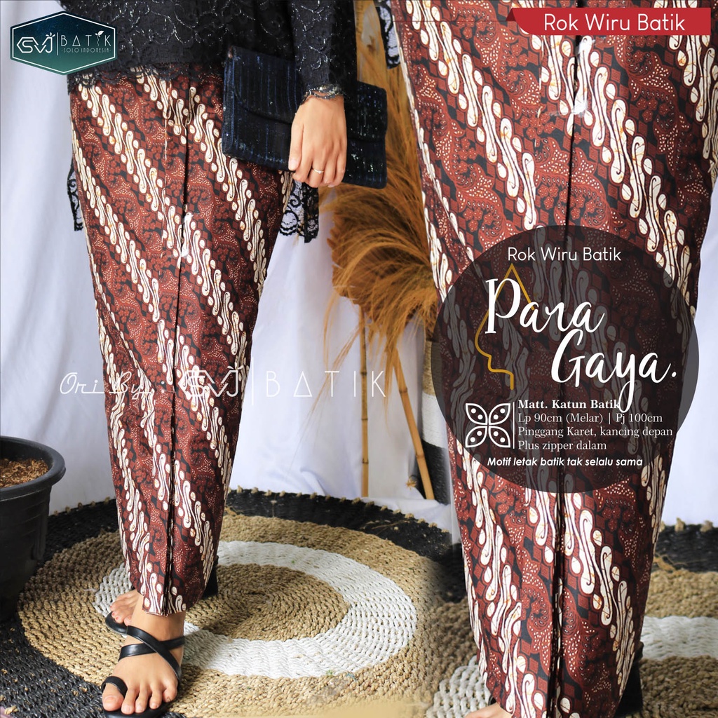 ROK WIRU SPAN JARIK MOTIF BATIK SOLO SIDOMUKTI CHAKRAPANI, TRUNTUM PARANGHQ ORI BRAND SVJ BATIK SOLO-7