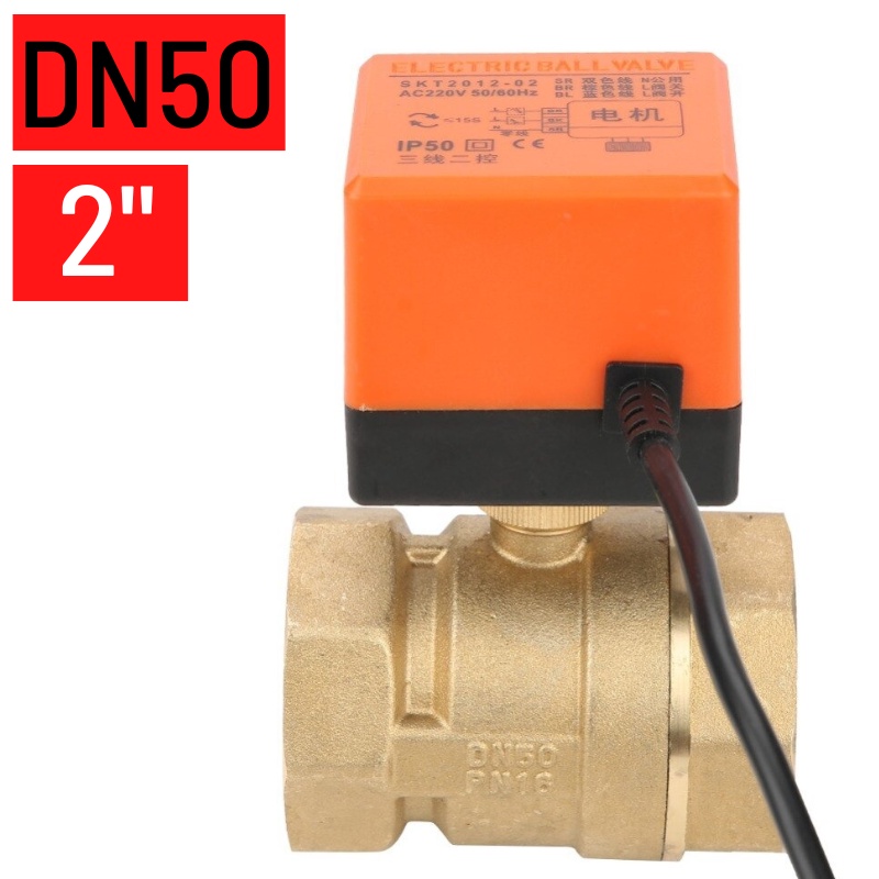 Flow Control Motorized Electrical Ball Valve DN50 2inch 2&quot; 2Way 220V