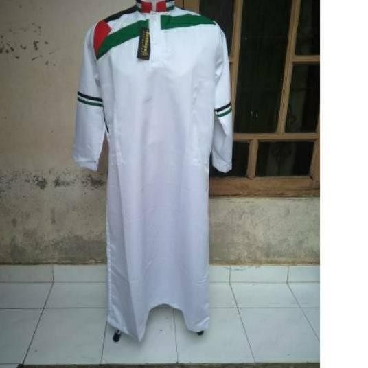 WZK Jubah  palestina atau gamis pria tersedia warna Hitam dan putih