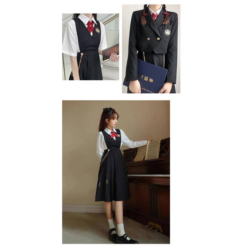 【Wetrose】 New Premium Cool JK Cosplay Costume Uniform School Suit Korean Japanese Style Student Set