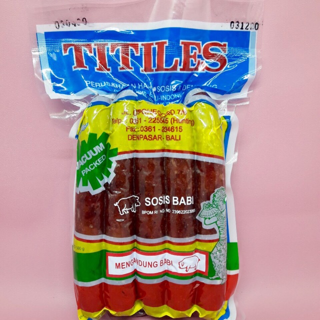 

Lapchiong Babi Titiles 500 gr / sosis babi