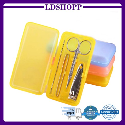 LDS MANICURE SET 4PCS MANICURE PEDICURE SET GUNTING KUKU SET