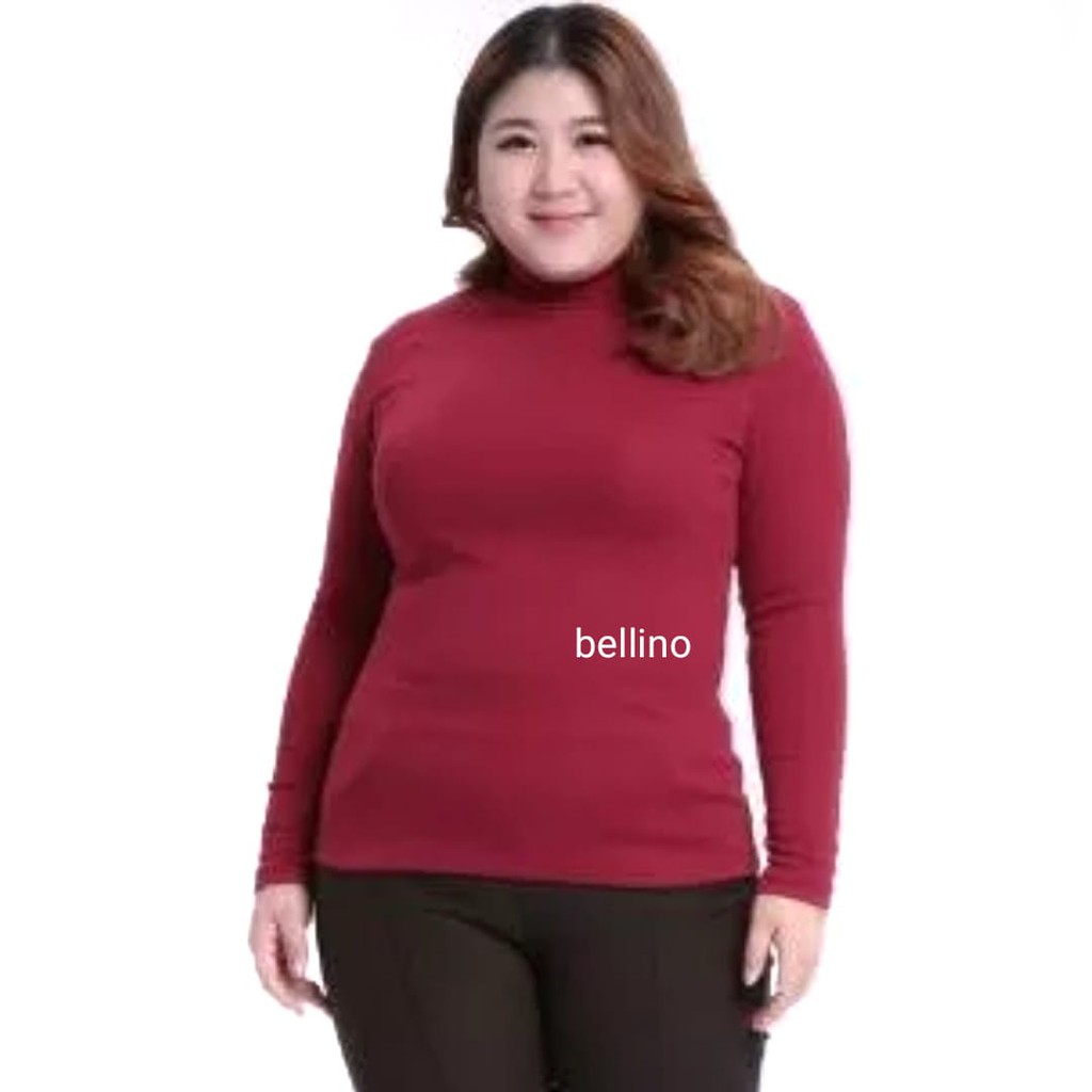 Manset Jumbo XXL Bahan Spandek / Kaos Oblong Tangan Panjang / Baju Manset Jumbo Polos Baju Dalaman Manset Baju Premium Fit XXL/3L