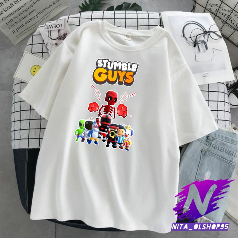 kaos anak baju anak stumble guys bahan premium