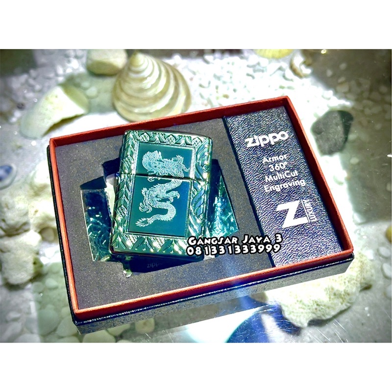 korek Zippo original Elegant Dragon Design