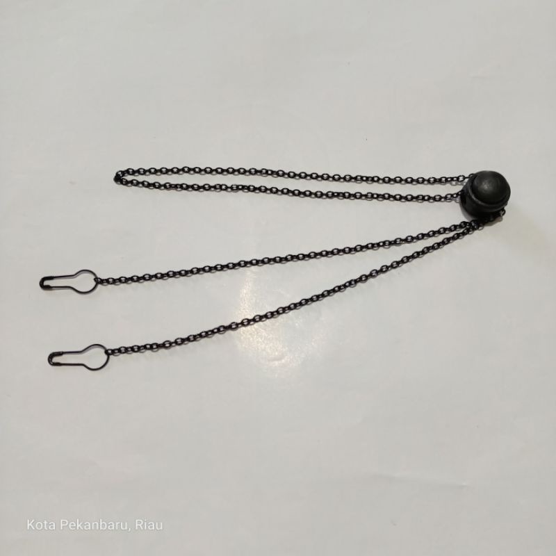 Kalung Rantai Masker Hitam