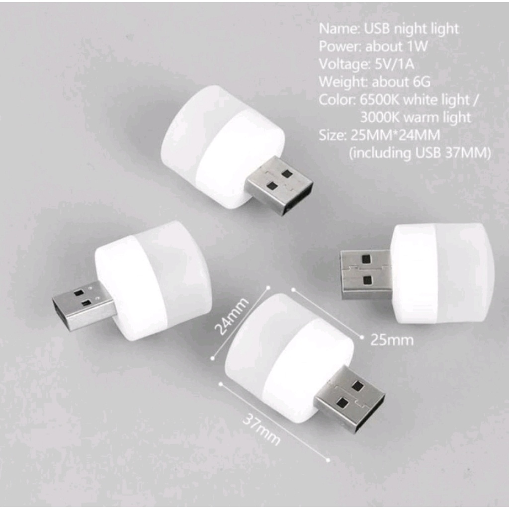 Lampu LED Mini Usb Light Portable Lampu Kecil Darurat Penerangan