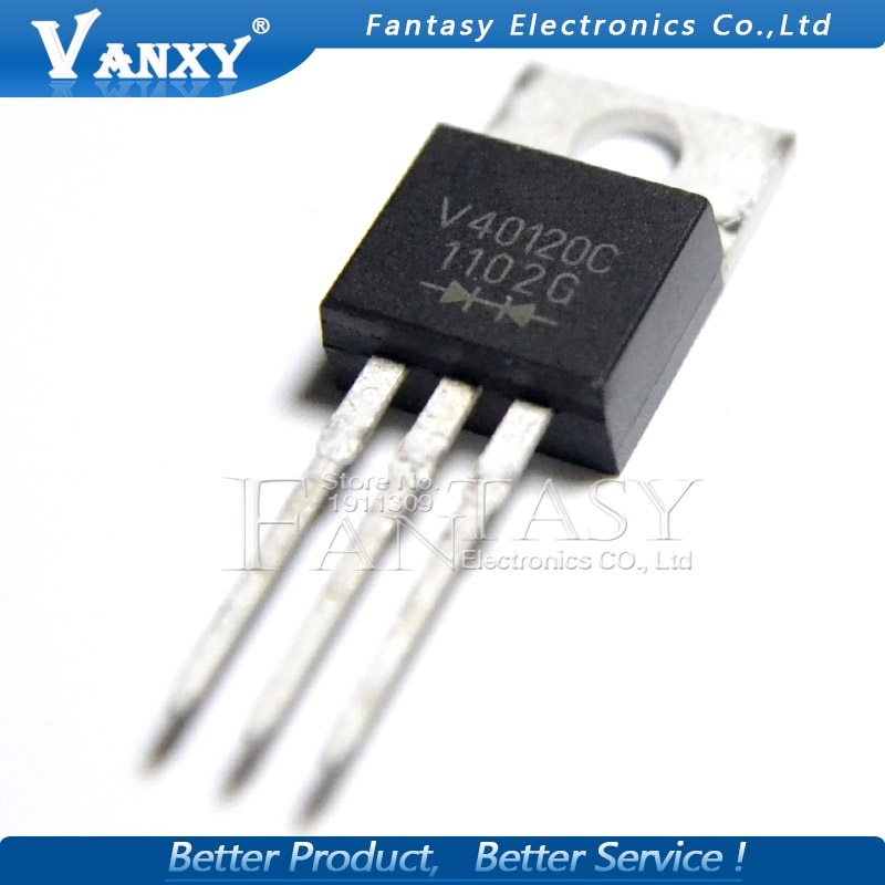 (Ready Stock) 5PCS V40120C TO-220 V40120C-40A 120V TO220 V40120C-E3/4W V40120C-E3 Dioda Schottky