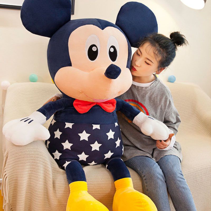 95cm Large Mainan Lovely Mickey Mouse Minnie Plush Toys Soft Stuffed Dolls Kids Plushes Gift Boneka