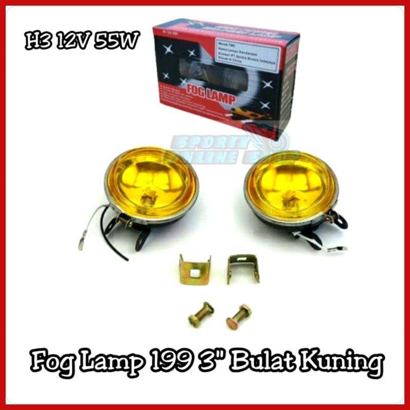 Fog Lamp 199 Kaca 3 inch Universal