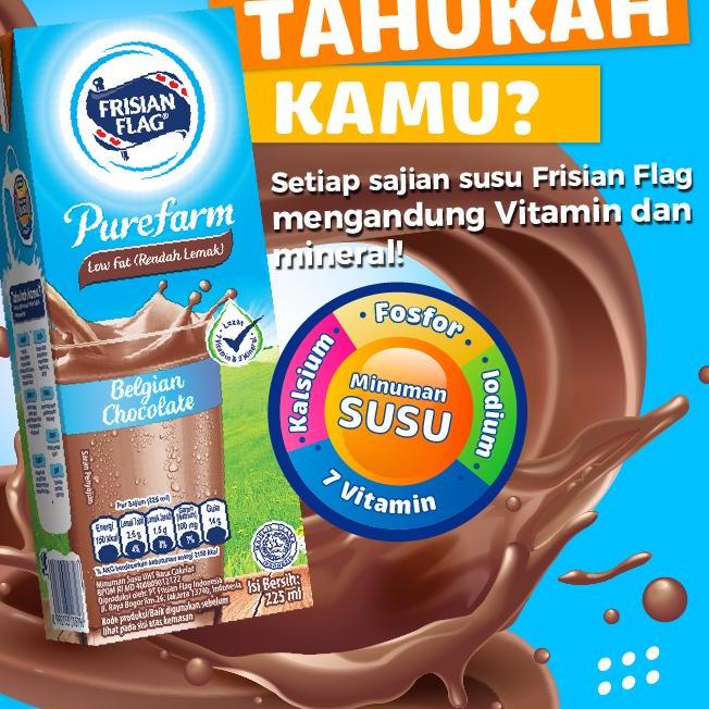

Miliki Frisian Flag Low Fat Belgian Chocolate 225ml x 6