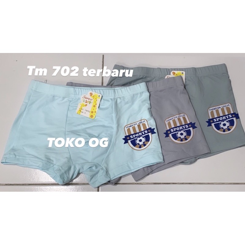 SOREX KIDS BOY SK TM 702 ; TM 904 ; TX 956 ; TM 704 ; TM 703 CD CELANA DALAM BOXER ANAK COWO LAKI- laki S ; M ; L ; XL