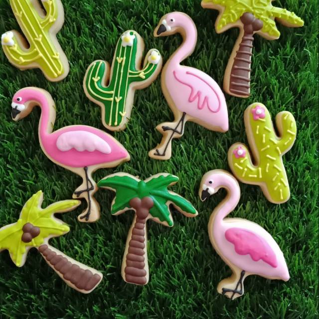 

Flamingo cookies
