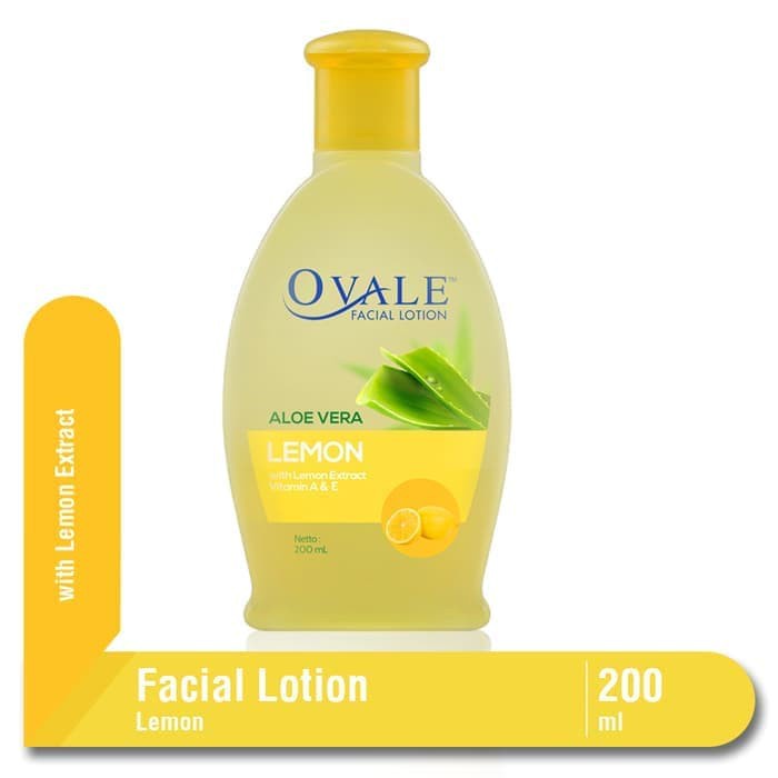 Ovale Facial Lotion Lemon Toner Pembersih Make Up Kulit Berjerawat