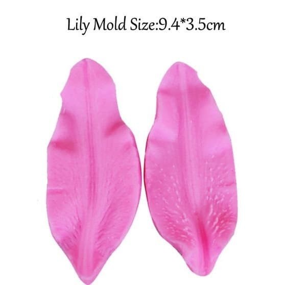 Deep Texture Silicone Mold - Lily Flower Petal (2pcs)