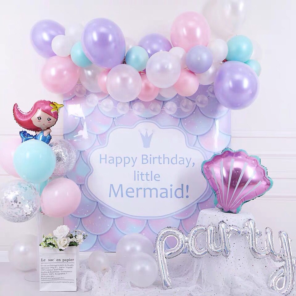 Balon Foil Desain Kerang Untuk Dekorasi Pesta Ulang Tahun / Baby Shower / Pernikahan